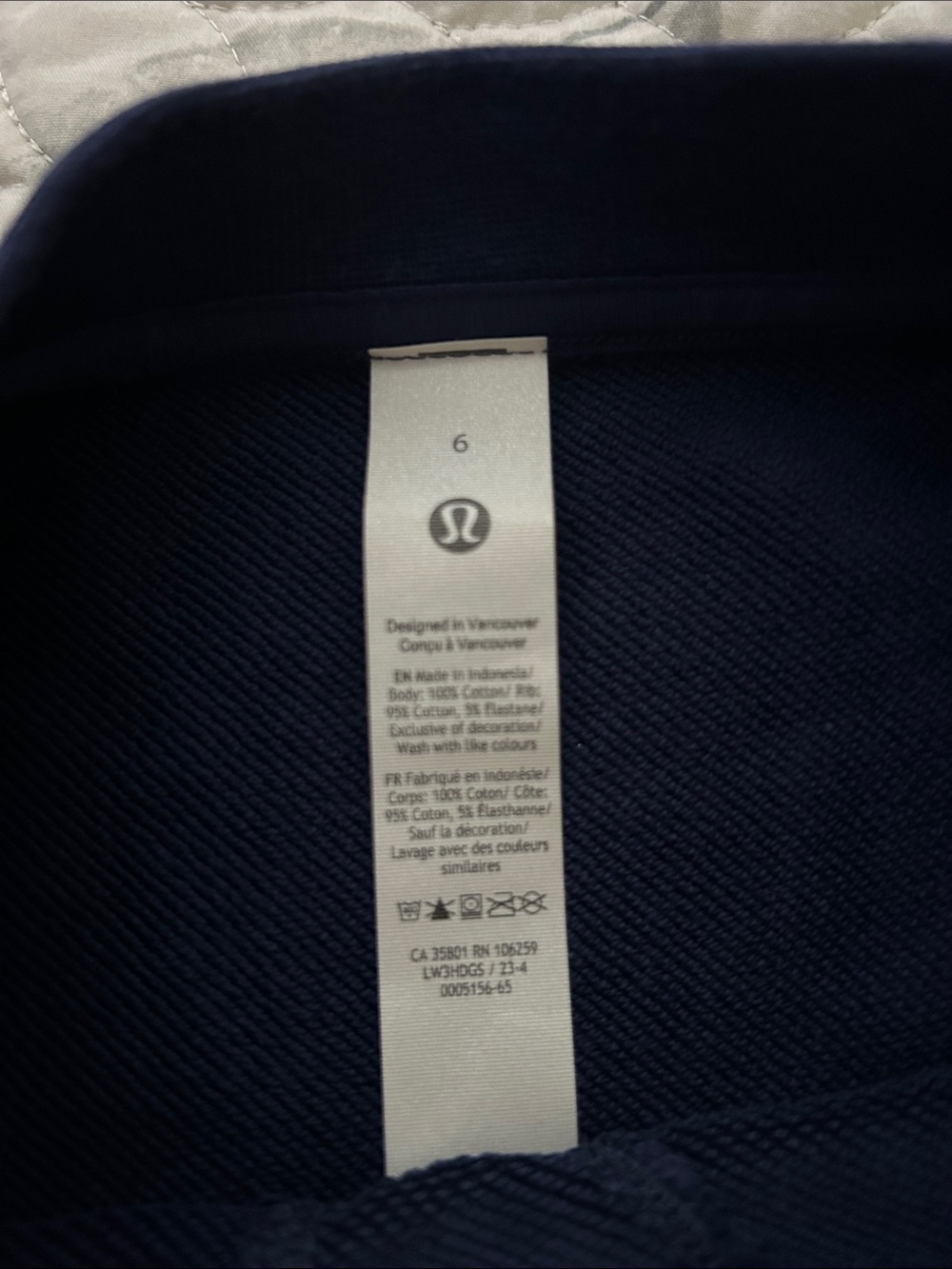 lululemon athletica Navy Crewneck Pullover - Picture 4 of 6